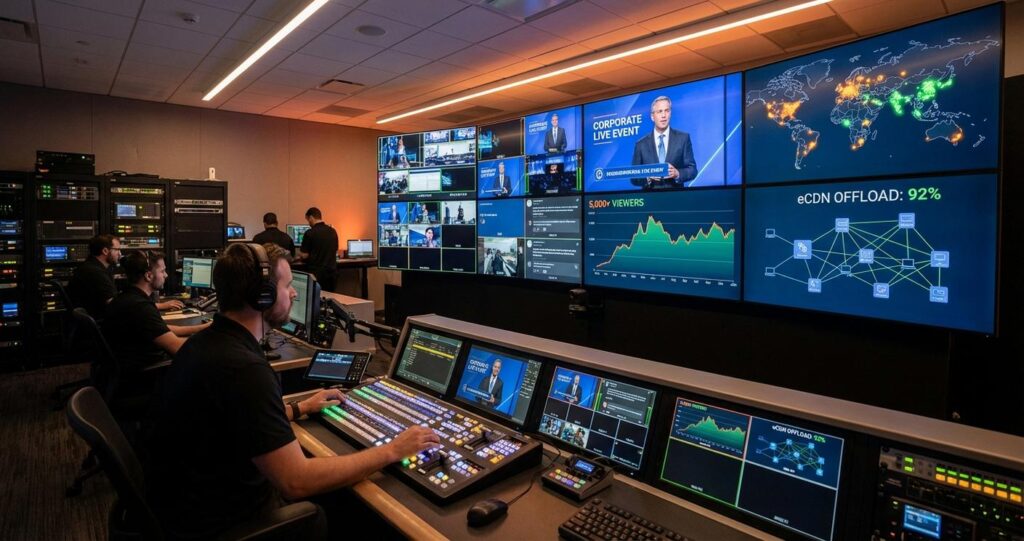How to Manage 5000+ Concurrent Viewers in a Secure Corporate Environment