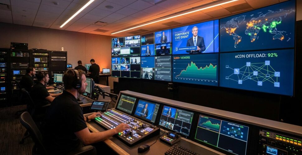 How to Manage 5000+ Concurrent Viewers in a Secure Corporate Environment