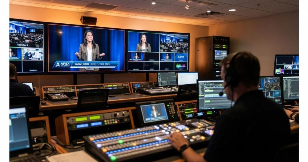 Custom Graphics for Corporate Branding in Professional Live Streams