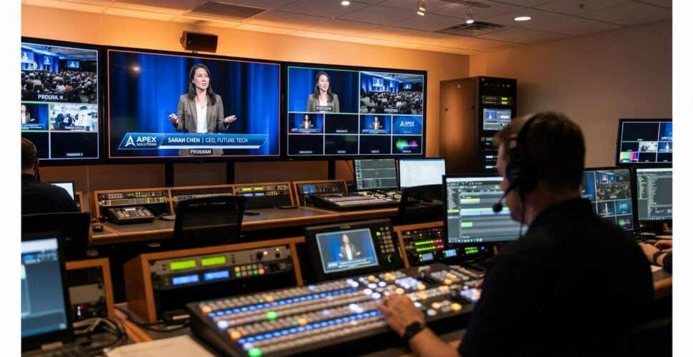 Custom Graphics for Corporate Branding in Professional Live Streams