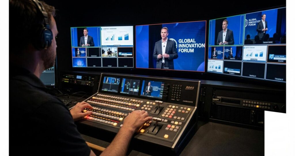 The Role of a Professional Vision Mixer in Polished Executive Streams