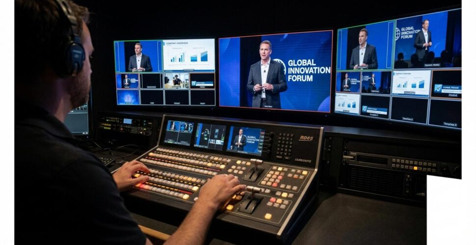 The Role of a Professional Vision Mixer in Polished Executive Streams