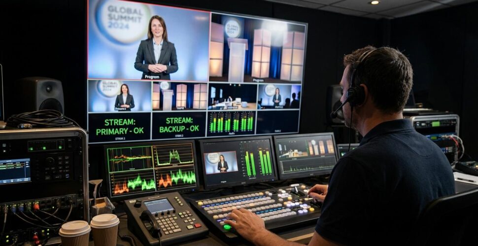 Creating a Professional Atmosphere: The Importance of Backdrop Design in B2B Event Streaming