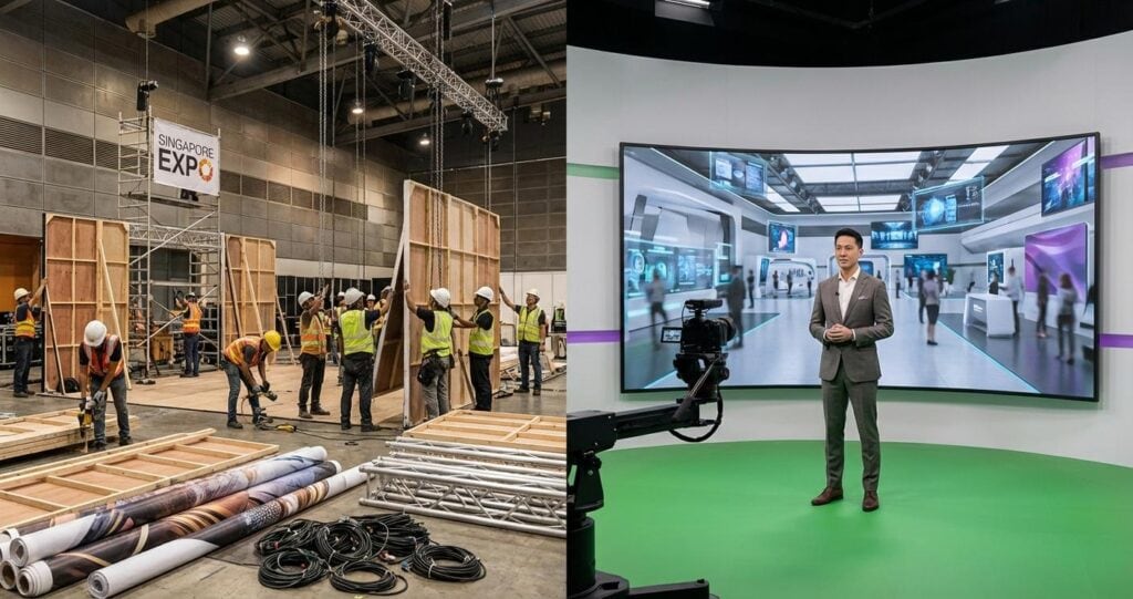 The Cost Efficiency of Virtual Sets vs Physical Builds in Singapore