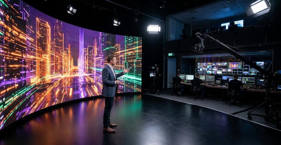 Creating a Sense of Scale: Large-Format Virtual Sets for Keynotes