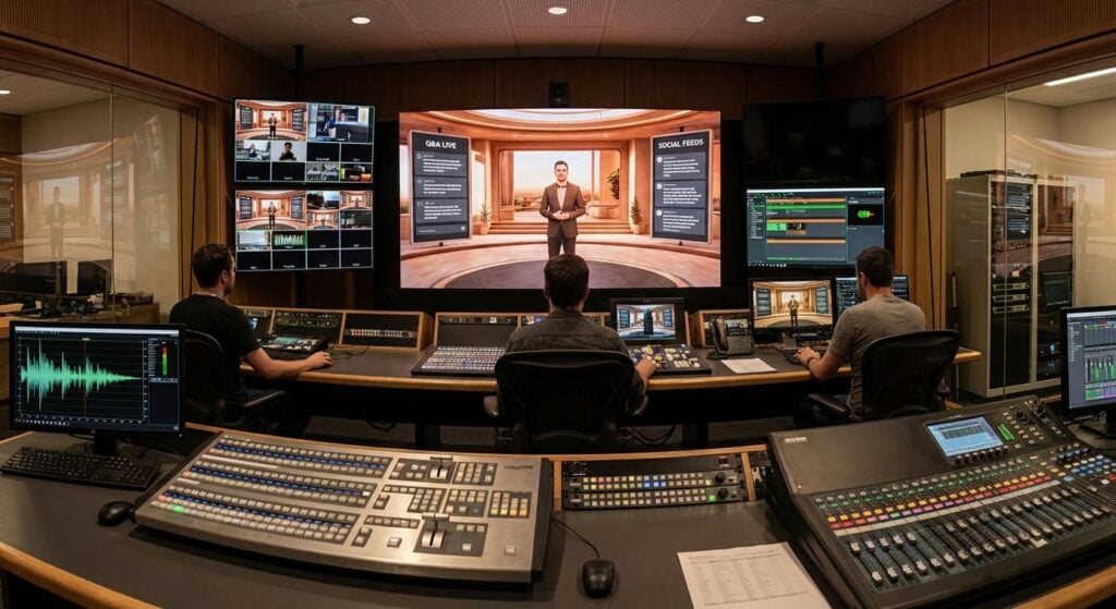 How to Integrate Live Social Feeds into 3D Virtual Studio Environments