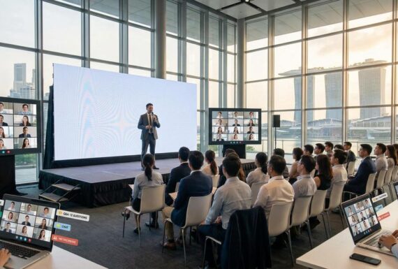 Designing Engagement: Interactive Tools for the Hybrid Delegate Singapore