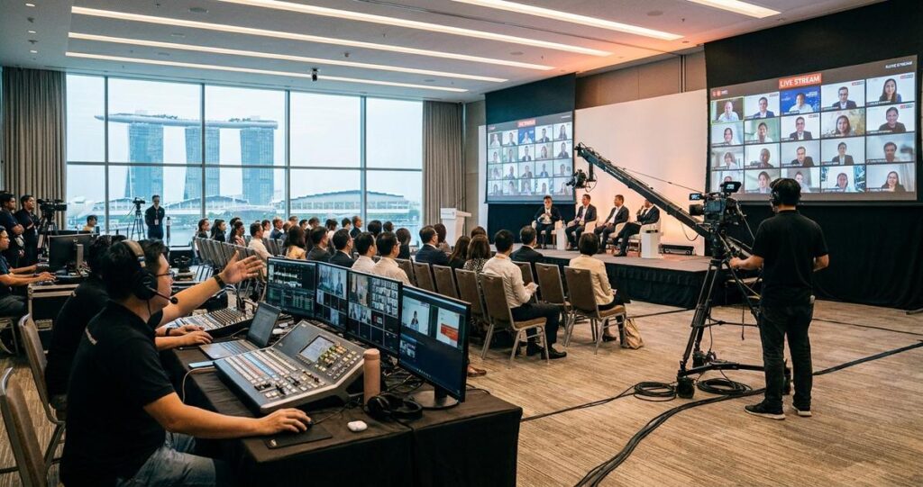 Managing Two Audiences in Hybrid Events | Spring Forest Studio