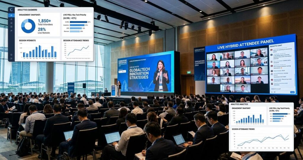 Measuring Engagement in Hybrid Conferences | Singapore Event Data Guide
