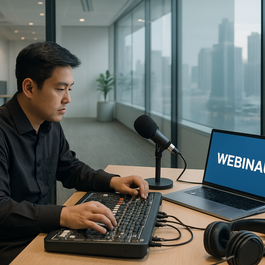 Optimising Audio for Professional Clarity in B2B Webinars | Singapore Guide