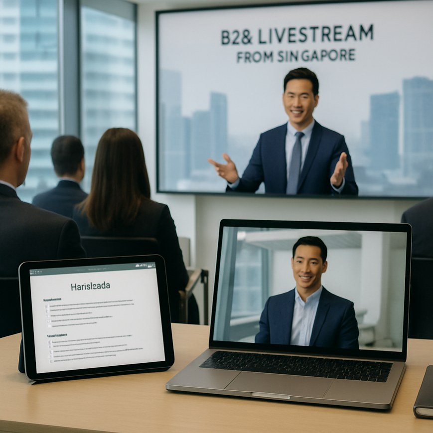 Digital Handouts in B2B Streams | Singapore Event Resources